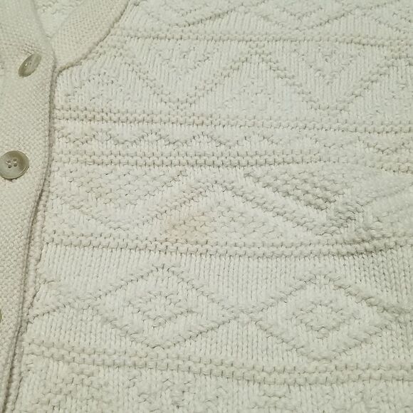 VINTAGE 80s GAP Cream Aztec Print Cropped Sweater - Picture 11 of 11